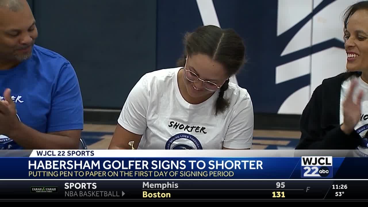 Habersham’s Hayden Price signs to play golf at Shorter University