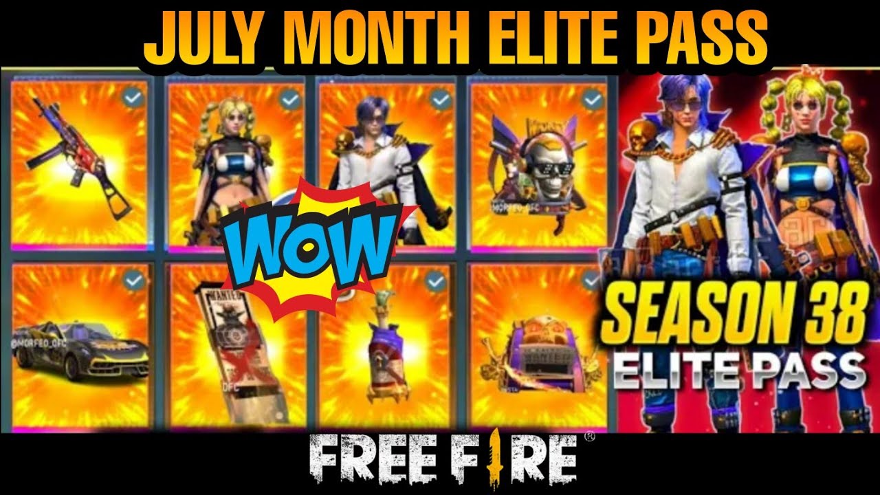 JULY MONTH ELITE PASS FREE FIRE 2021| FREE REWARDS