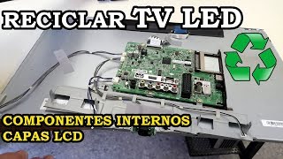 Reciclar TV LED. Componentes Internos y Capas de la Pantalla LCD. 158