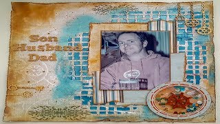 #Male Scrapbook process video son, husband, dad