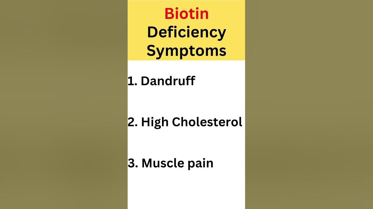 Biotin Deficiency Symptoms Biotin Deficiency Biotin YouTube