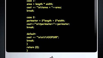 C++ Menus and Switches