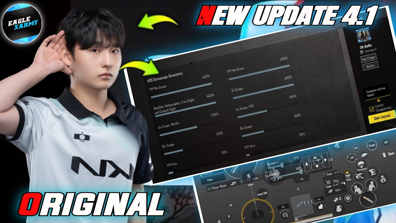 UPDATE 4.1 | DK NOLBU SENSITIVITY | NOLBU SENSITIVITY CODE | NOLBU CONTROL CODE | PUBG MOBILE / BGMI