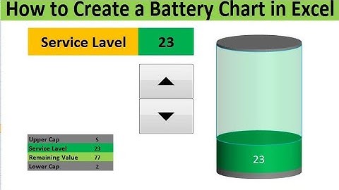 How to Create a Battery Chart in Excel || A to Techno