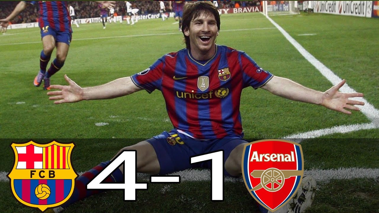 Barcelona Vs Arsenal 4-1 Fox Sports (Relato Sebastian Vignolo) Ucl 2010 -  Youtube