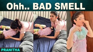 Actress Pranitha Mother Challenge - Baby Girl Motherhood How To Change Baby Diaper - Tmt