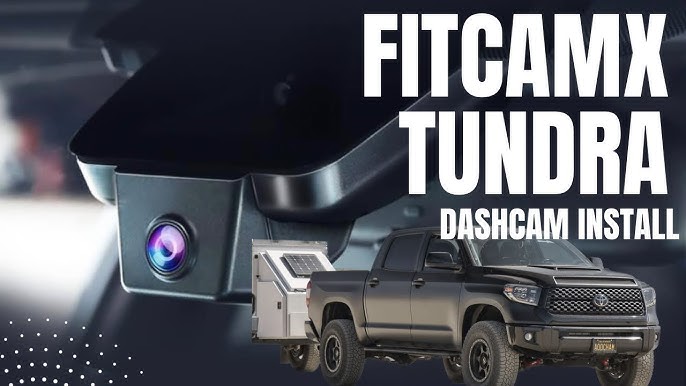 Fitcamx 4K Dash Cam Compatible with Toyota Tacoma 2018 2019 2020 2021 2022  2023 Limited SR5 SR TRD Sport Off-Road Pro, OEM Factory Look, 2160P Video