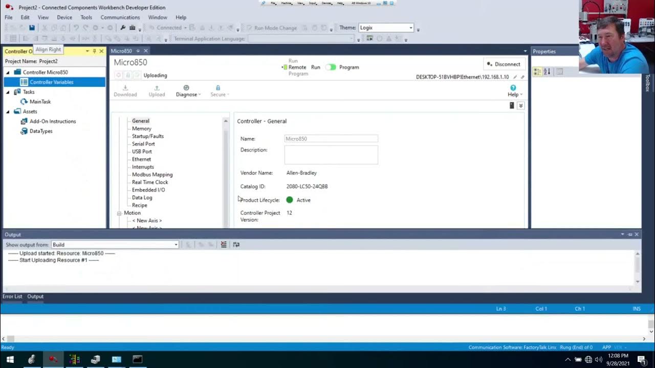 Connected Components Workbench Upload, Download, and Online - YouTube