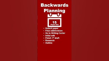 Backwards Planning