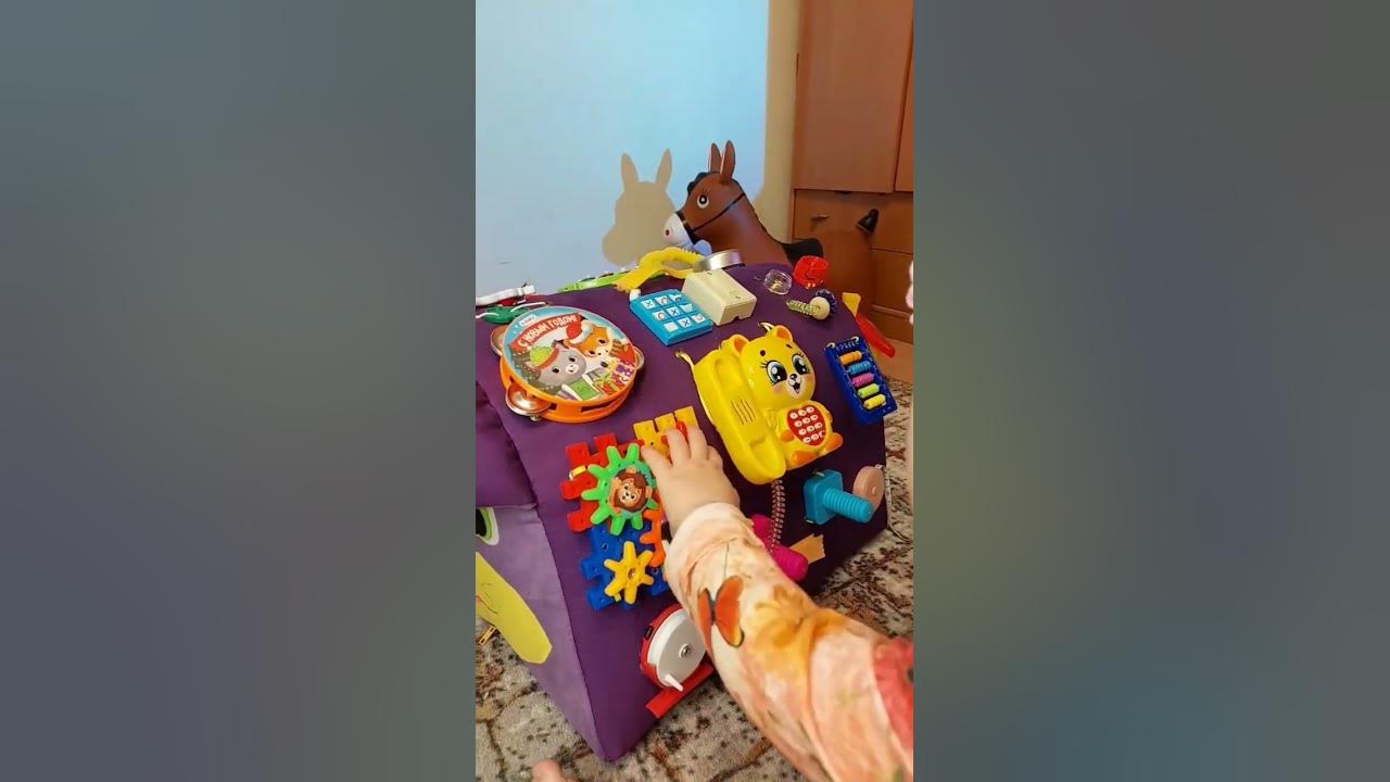 Мягкий бизиборд для развития мелкой моторики рук. #бизиборд #развивашки ...