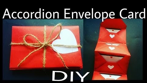 Accordion Envelope Card | DIY | Valentine
