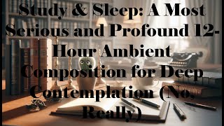 Study & Sleep  A Most Serious and Profound 12 Hour Ambient Composition for Deep Contemplation No, Re
