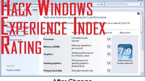 Hack windows experience index rating