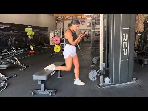 Cable Bulgarian Split Squat