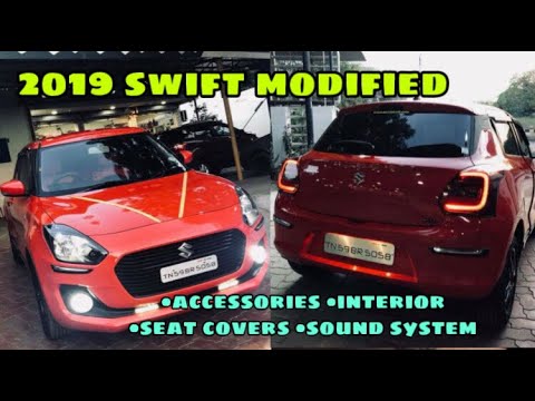 2019 Swift Zxi Modified Custom Headlights Tail Lamps Red Interior Accessories