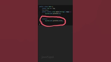 static block in java