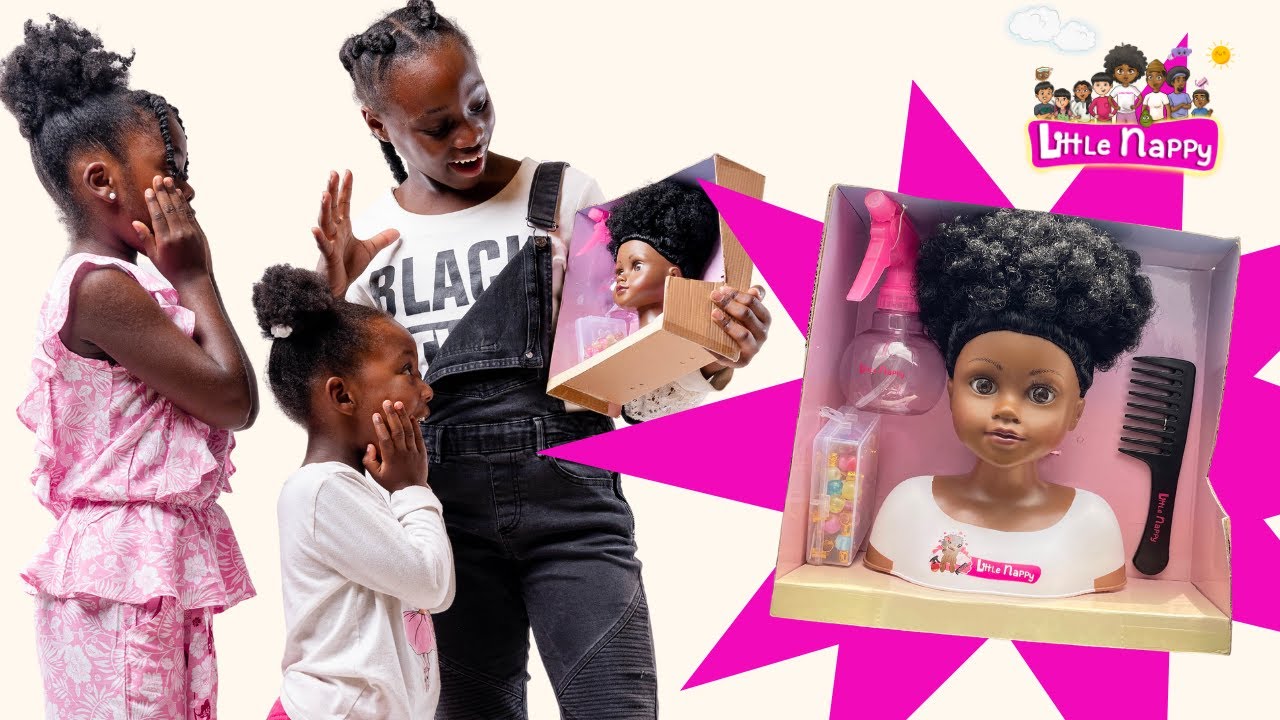 La tête à coiffer afro Little Nappy et ses accessoires pour enfant !