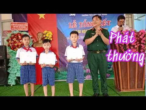 Phát thưởng Lễ Tổng kết trường Tiểu học Tân Trung l Thầy Cường Bến Tre TV