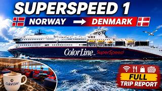 COLOR LINE SUPERSPEED 1 🇳🇴🇩🇰 | Kristiansand to Hirtshals | Full Ferry Trip Report.