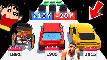 SHINCHAN NOOB vs PRO vs HACKER in Car Evolution Race with FRANKLIN & CHOP | DREAM SQUAD