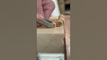 Hand carving gouge practice. #carving #woodworking #creative