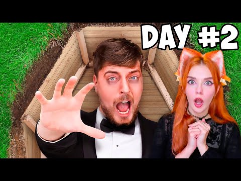 MrBeast - Я провел 50 часов, погребённый заживо Реакция на Мистер Бист