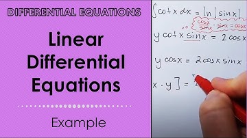 Linear Differential Equations. Example 3.