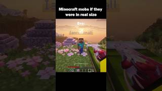 Minecraft Mobs If They Were In Real Size