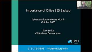Cybersecurity Awareness Month 2020 - Office 365 Backup