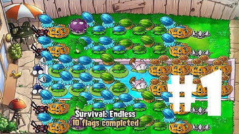 Plants vs Zombies | Survival: ENDLESS (30 Flags Completed) PART 1 (iOS Android)