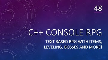 C++ Game Development | Console RPG | Part 48 | Items, Inventory, Leveling, Adventures and MORE!