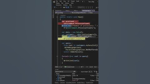 PLINQ in C# - Intro - part 1 of 7  #shorts #csharp