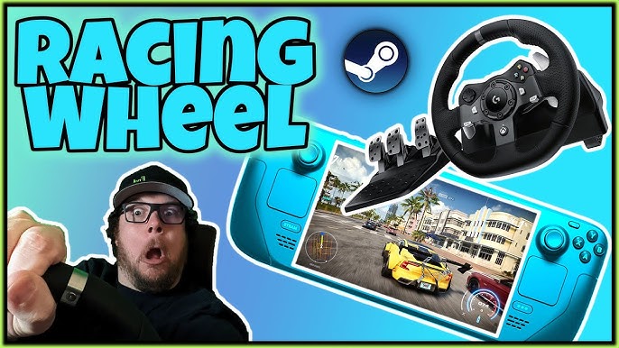 Logitech-G29 wheel works with your steam deck! lol is there anything the  steam deck can't do? - YouTube