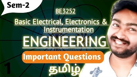 BEEIE Important Questions Basic Electrical Electronics and Instrumentation Engineering BE3252