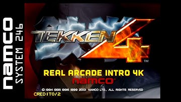 TEKKEN 4 Namco System 246 real arcade intro 4K 60 FPS