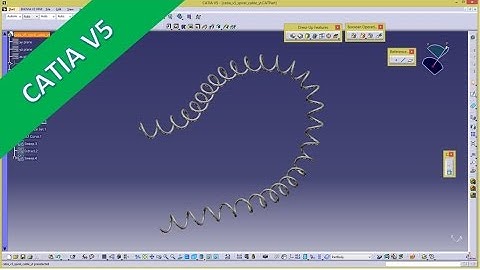 Spiral Cable - Catia v5 GSD Training - Sweep - Law - 3d -Curve