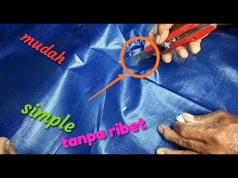 Tips cara  mudah memasang  terpal kolam  dengan rapih dan 