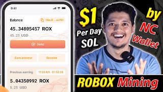 ROBOX Digital Mining $ROX Coin 2024 🚀 - 1$ Per Day Smartphone Mining $ROX By Solana NC Wallet 2024 😍 screenshot 4