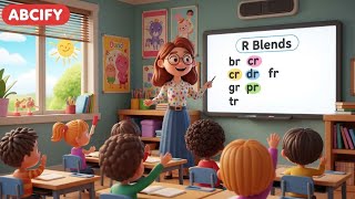 R-Blends for Kids | br, cr, dr, fr, gr, pr, tr | 3D Classroom Learning ABCIFY Video.