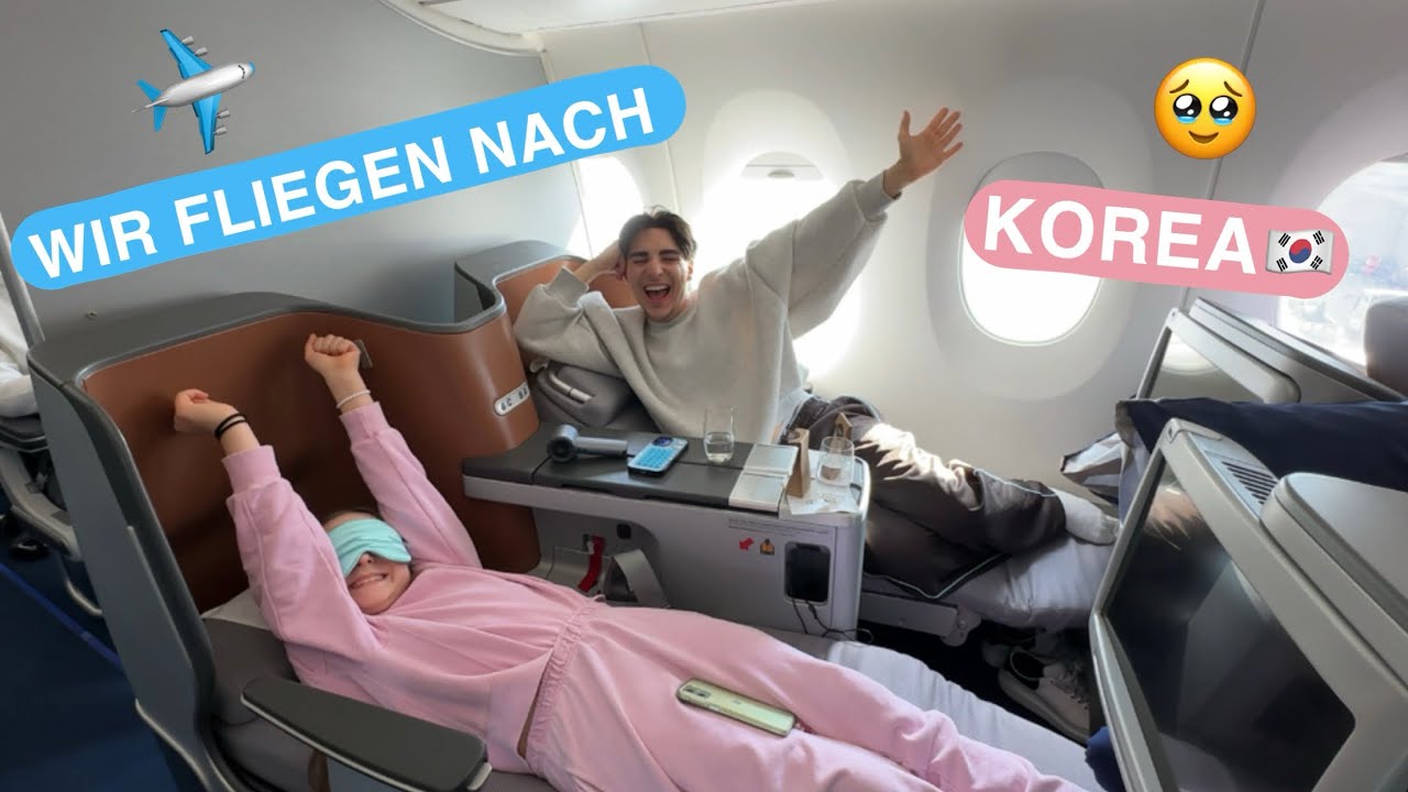 WIR FLIEGEN NACH KOREA🥹🇰🇷 KOMPLETTE REISE-VLOG✨
