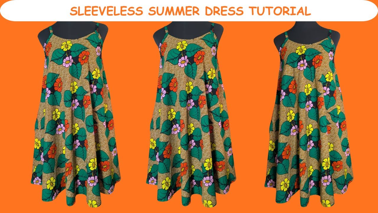 how to cut and sew african dress Kaba and Slit Cutting and Sewing Tutorial