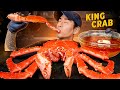 ASMR MUKBANG KING CRAB + SEAFOOD BOIL SAUCE | COOKING & EATING SOUNDS | Zach Choi ASMR