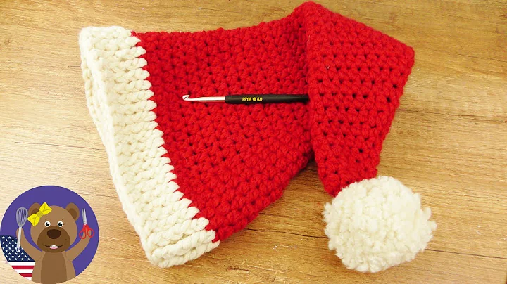 Easy Crochet Tutorial: DIY Santa's Hat for Christmas