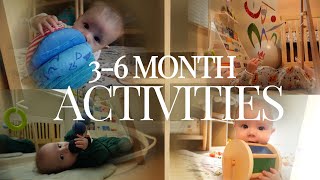 3-6 MONTH ACTIVITIES | Montessori Inspired Simple & Engaging Sensory Play