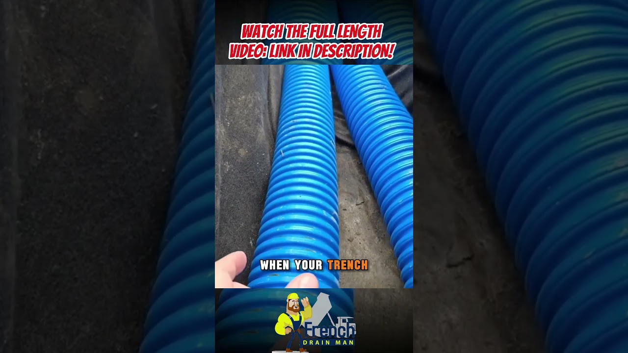 Why Wider Trenches With Two Pipes are a Must For a Long Lasting French Drain