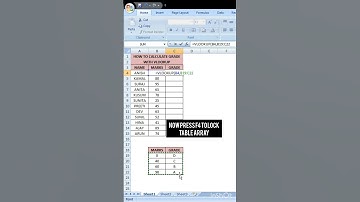 Learn how to calculate grade using Vlookup 😉🔥 | Excel tips and tricks #shorts #learning