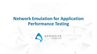 Webinar: Network Emulation for Application Performance Testing
