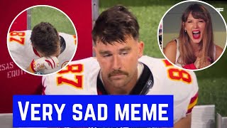 SAD Travis Kelce MEME goes viral as TAYLOR SWIFT SKIPS Chiefs' Week 3 win