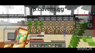 Best Lifesteal server cavern:gg make a big farm to earn money #cavern on top