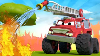 어린이를 위한 몬스터 트럭 -  위험한 유리병 - 몬스터 마을 screenshot 2